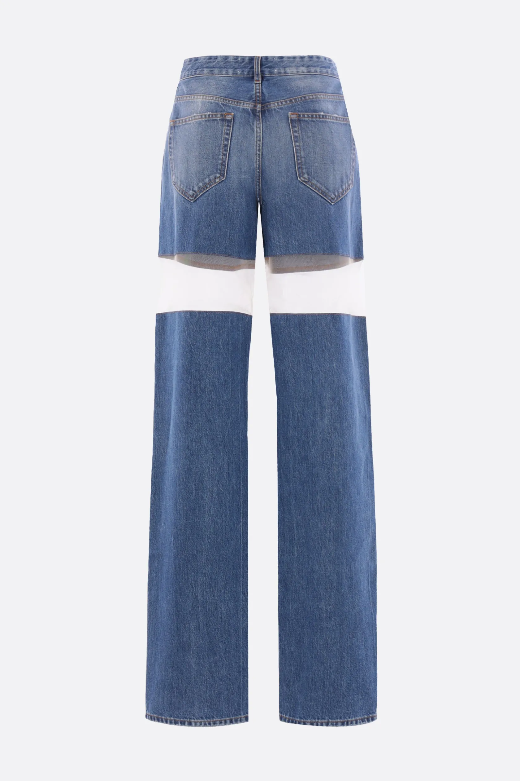 Jeans>DURAN LANTINK jeans in denim e mesh Blu