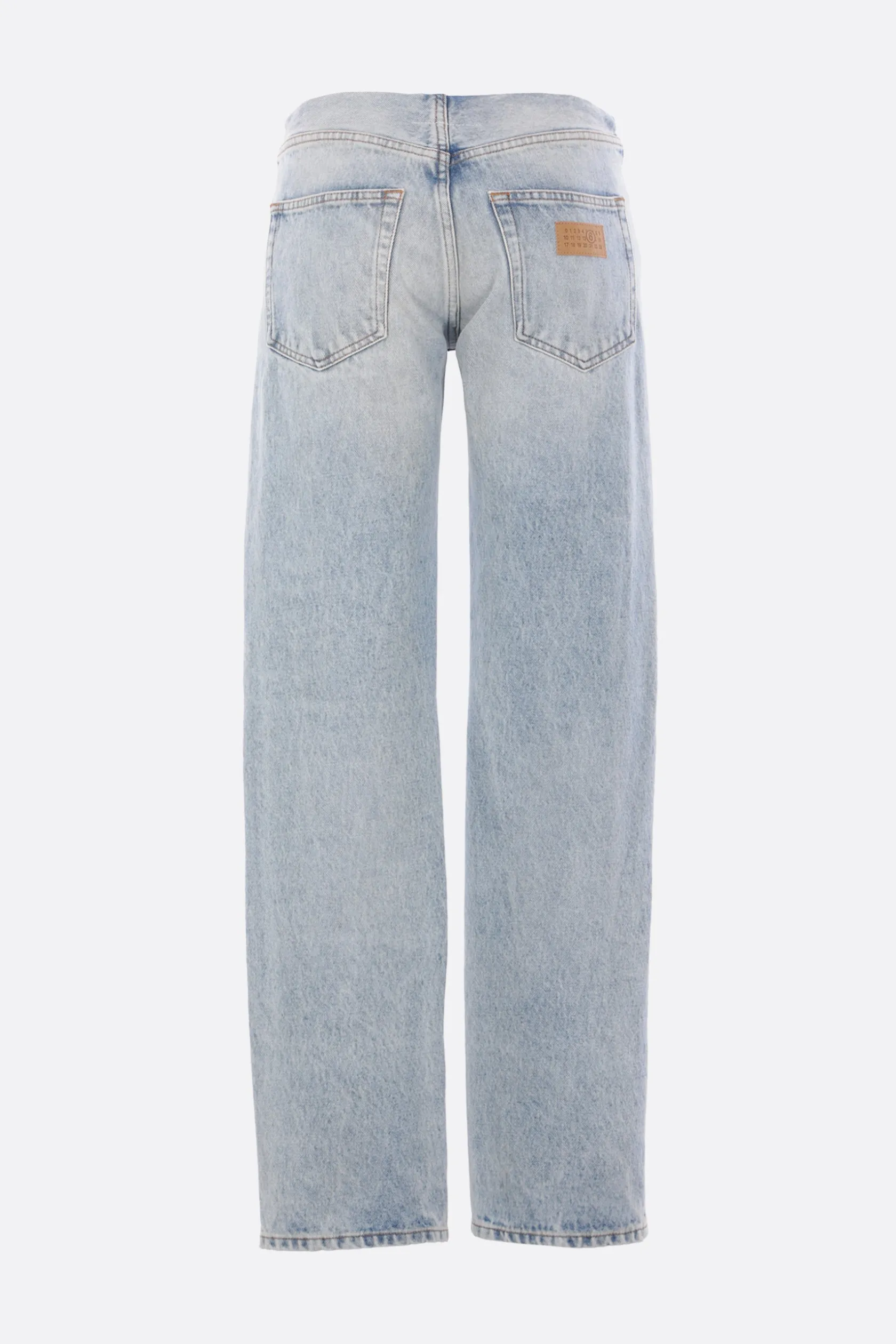 Jeans>MM6 jeans in denim patchwork Blu