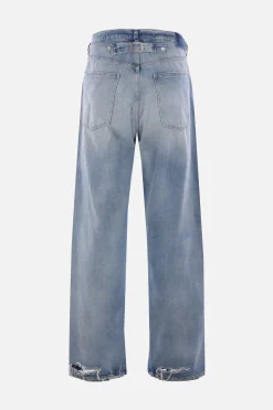 Jeans>MAISON MARGIELA jeans loose-fit in denim con fibbia Blu