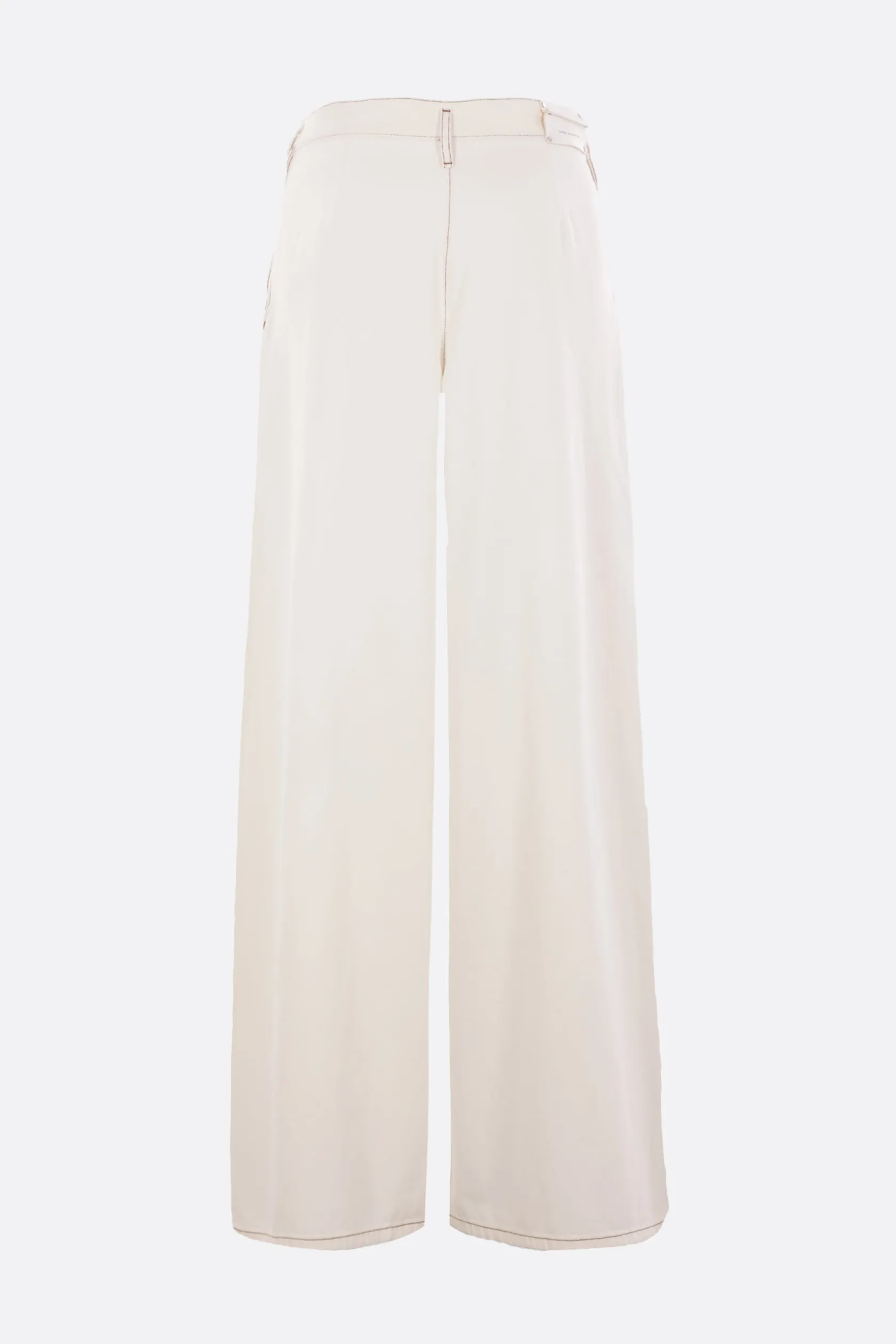 Jeans>DRIES VAN NOTEN jeans palazzo Pamplona in denim Bianco