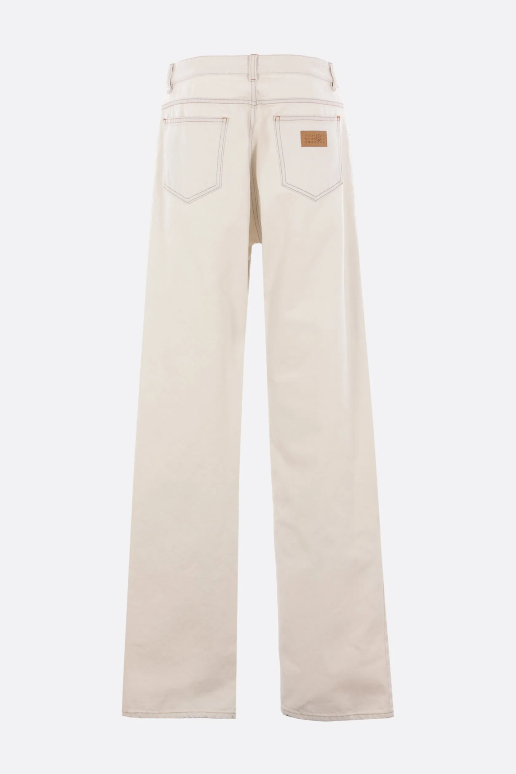 Jeans>MM6 jeans patchwork in denim Bianco