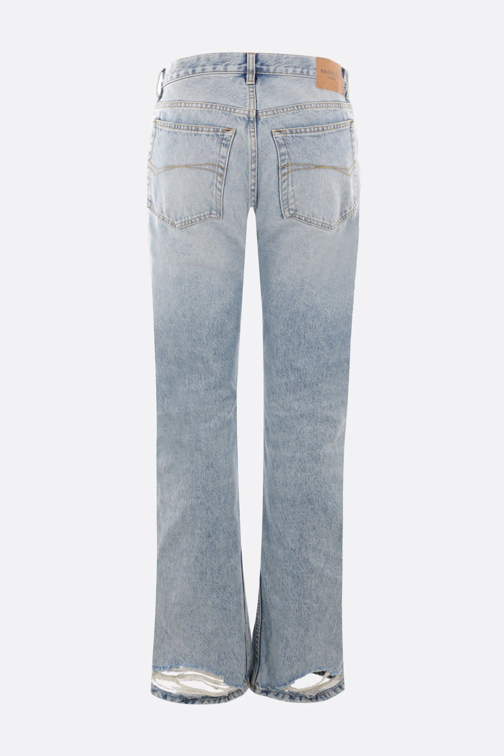 Jeans>BALENCIAGA jeans regular-fit in twill giapponese biologico Blu