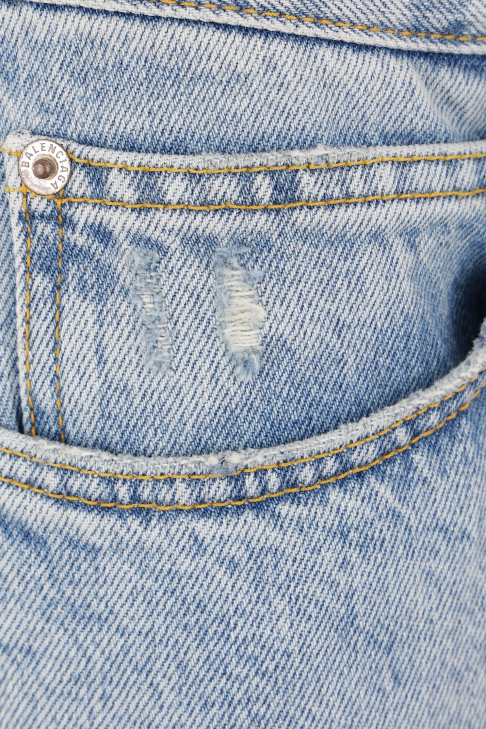 Jeans>BALENCIAGA jeans regular-fit in twill giapponese biologico Blu