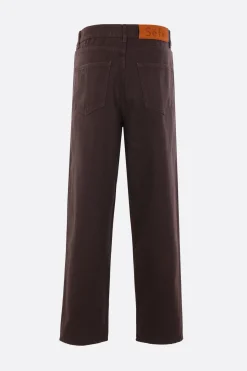 Jeans>SÉFR jeans Wide Cut in denim Marrone
