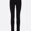 Pantaloni>TOTEME legging in misto viscosa con zip Nero