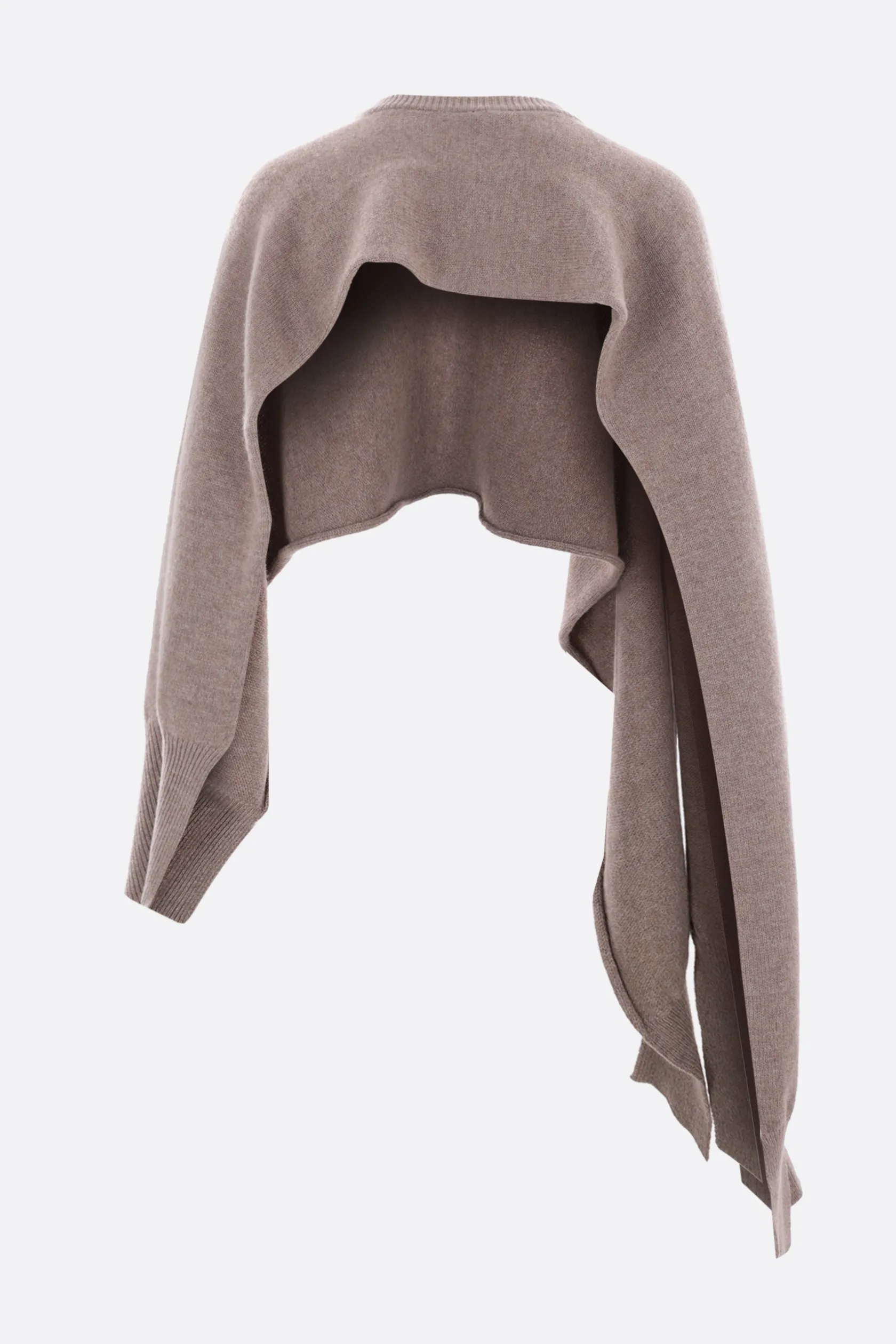 Capispalla>NICCOLÒ PASQUALETTI mantella Dilato in lana e cashmere Marrone