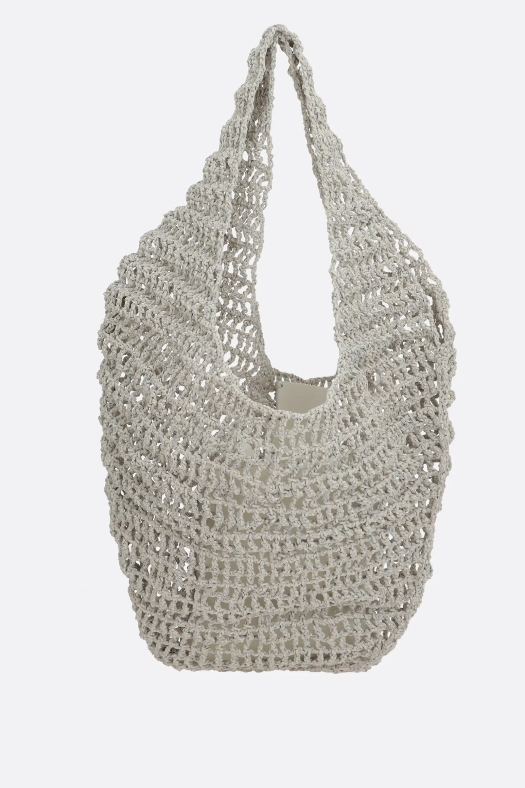 Borse A Mano>MAEDEN Market Net in pelle crochet Neutro