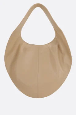Borse A Mano>MAEDEN Market tote in pelle liscia Marrone