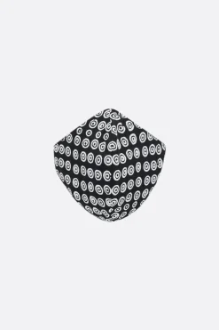 Lifestyle>10 CORSO COMO mascherina in tessuto stampa cerchi signature Nero