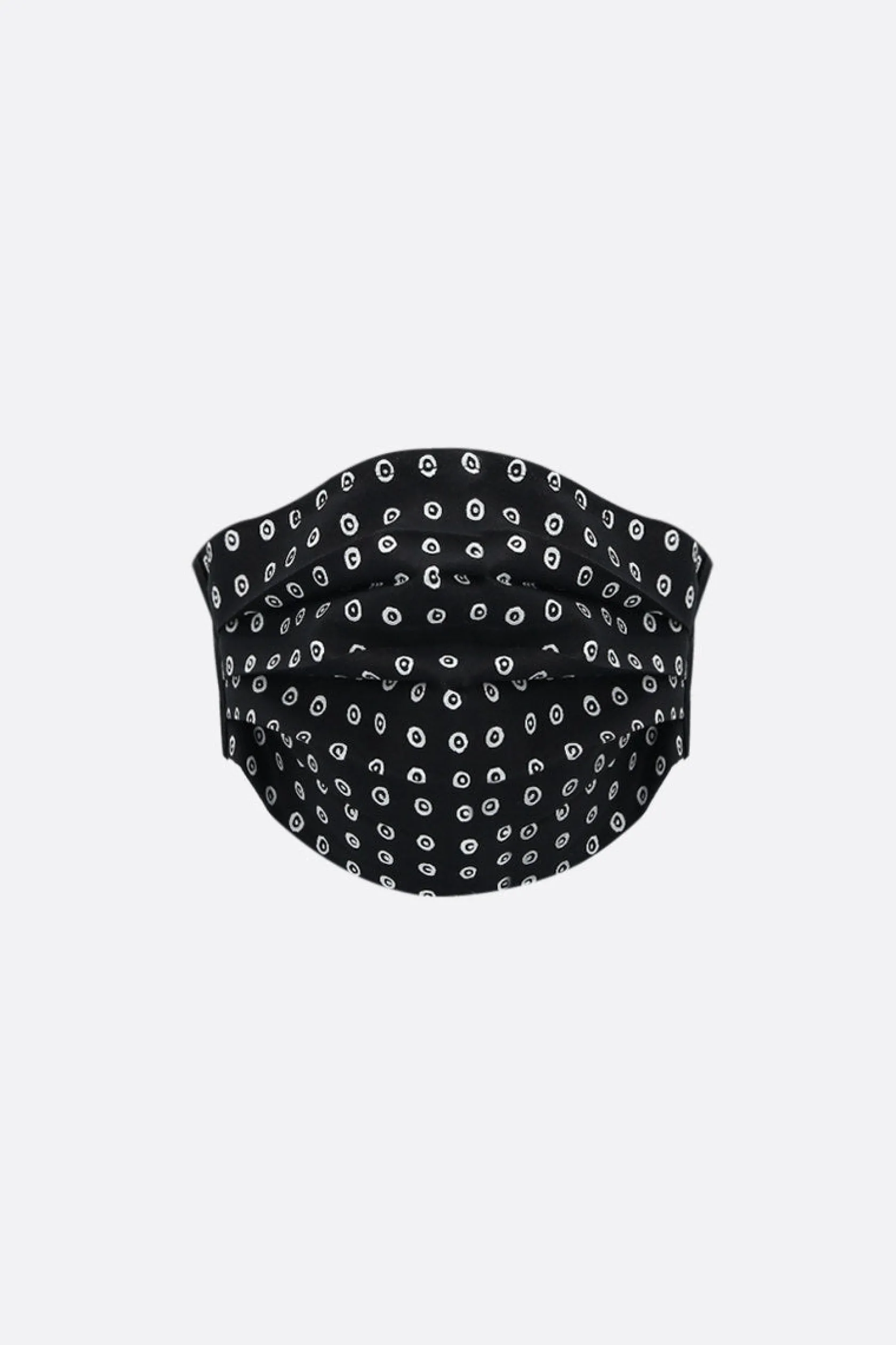 Lifestyle>10 CORSO COMO mascherina in tessuto stampa cerchi signature Nero