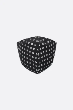Lifestyle>10 CORSO COMO mascherina in tessuto stampa cerchi signature Nero