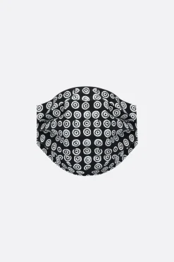 Lifestyle>10 CORSO COMO mascherina in tessuto stampa cerchi signature Nero