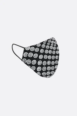 Lifestyle>10 CORSO COMO mascherina in tessuto stampa cerchi signature Nero