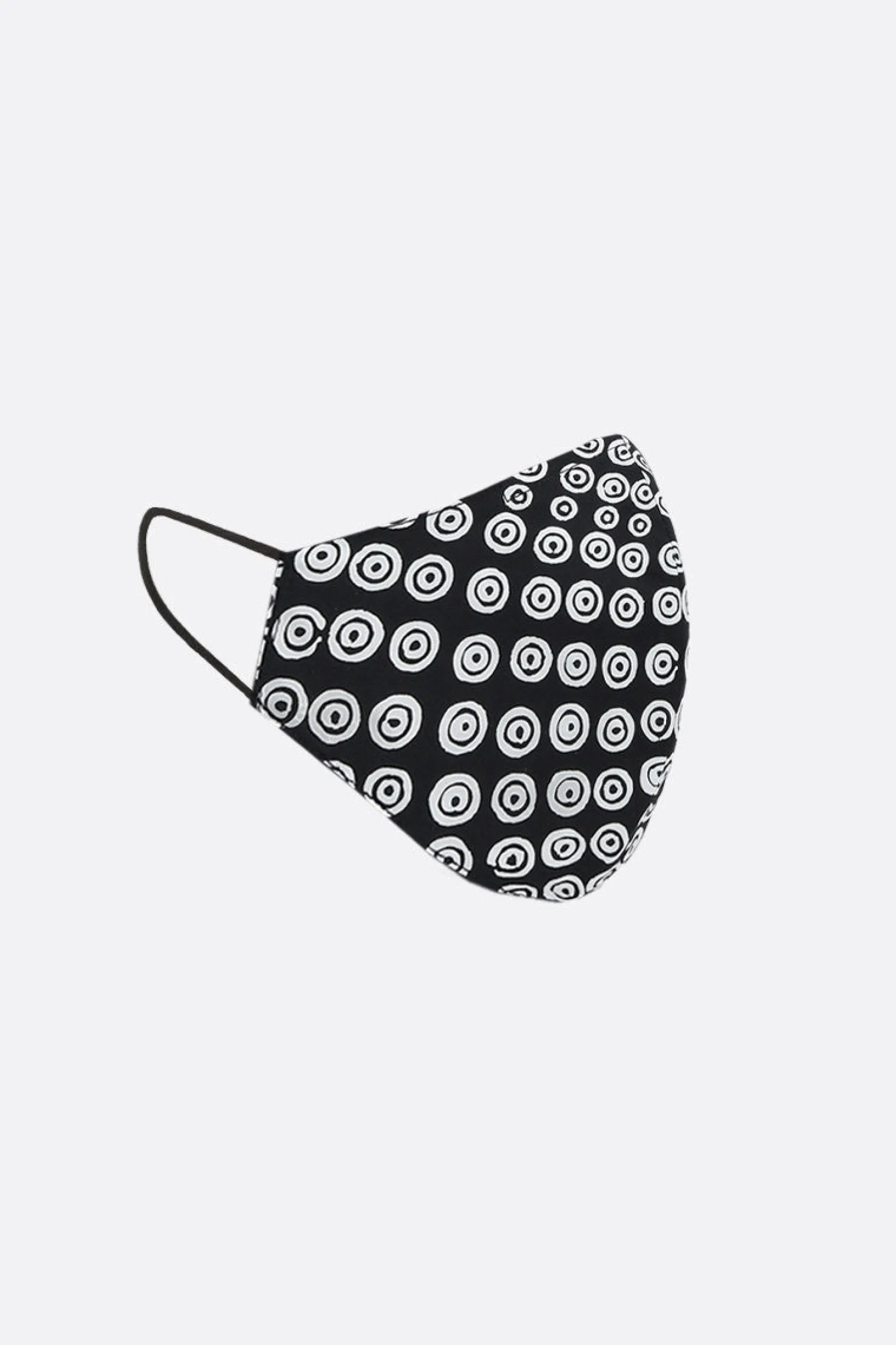 Lifestyle>10 CORSO COMO mascherina in tessuto stampa cerchi signature Nero