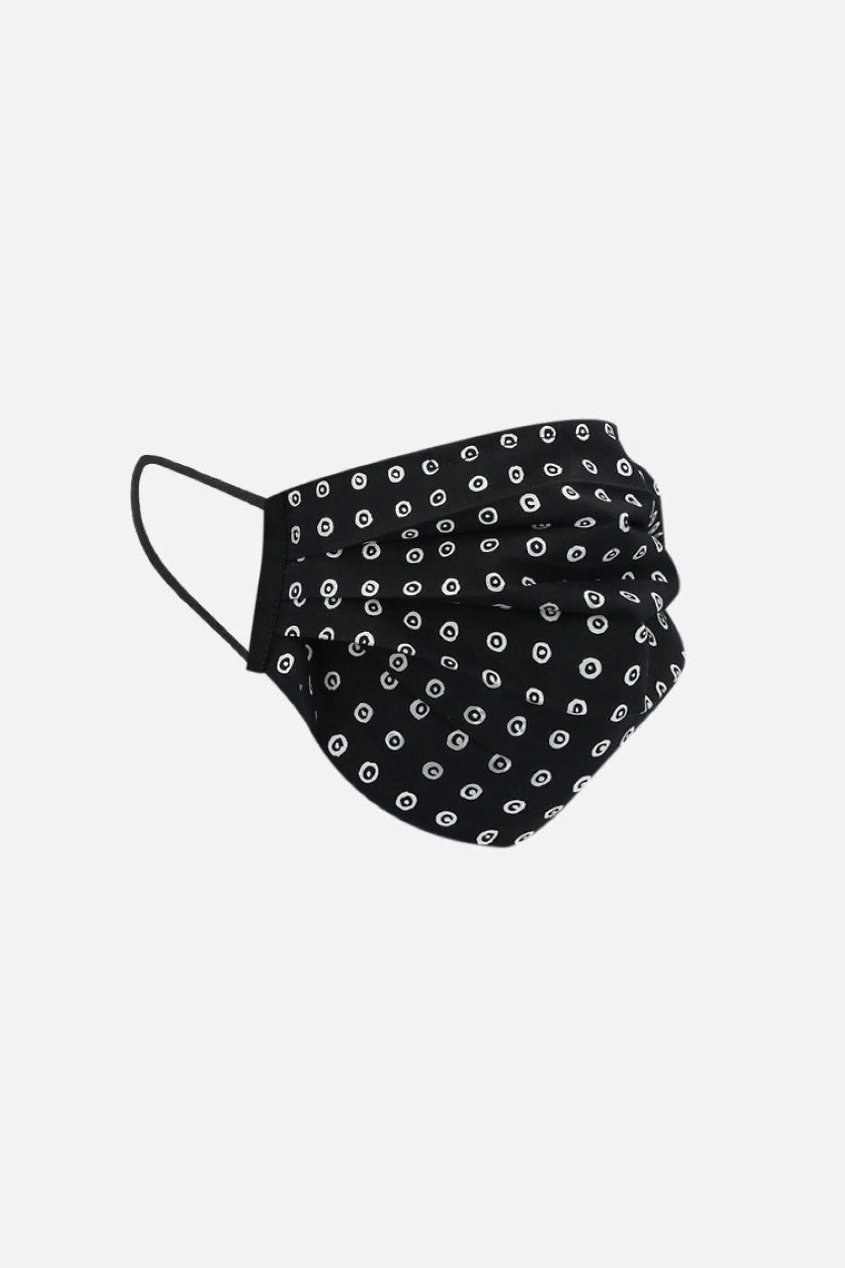 Lifestyle>10 CORSO COMO mascherina in tessuto stampa cerchi signature Nero