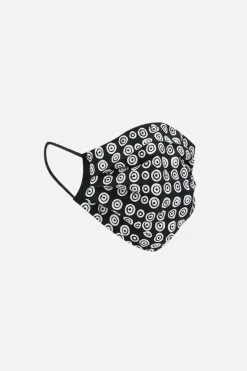 Lifestyle>10 CORSO COMO mascherina in tessuto stampa cerchi signature Nero