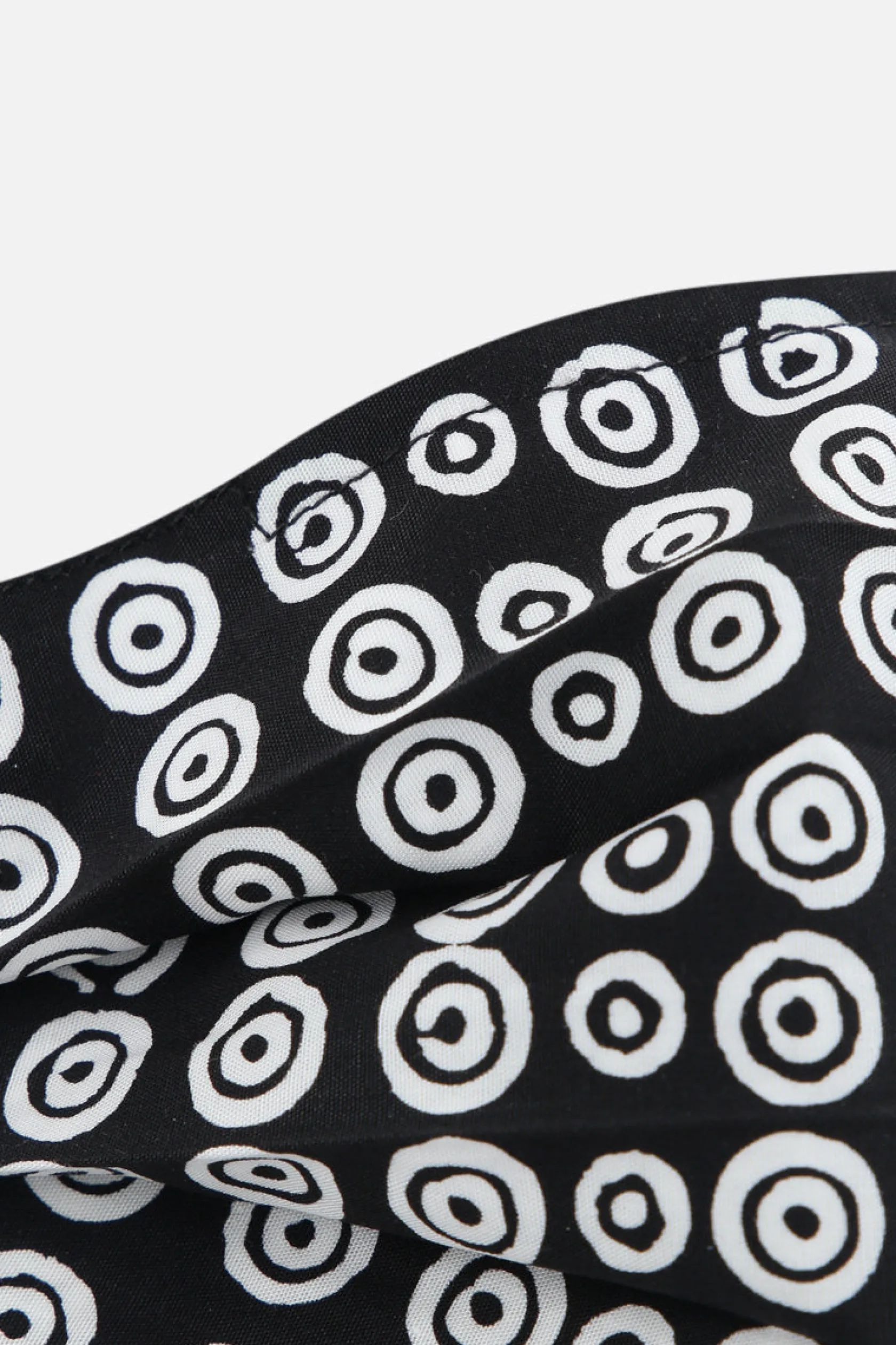 Lifestyle>10 CORSO COMO mascherina in tessuto stampa cerchi signature Nero
