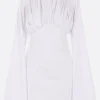 Abiti>DURAN LANTINK mini abito in jersey con drappeggio Bianco