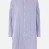 Abiti>SACAI miniabito in popeline a righe Blu