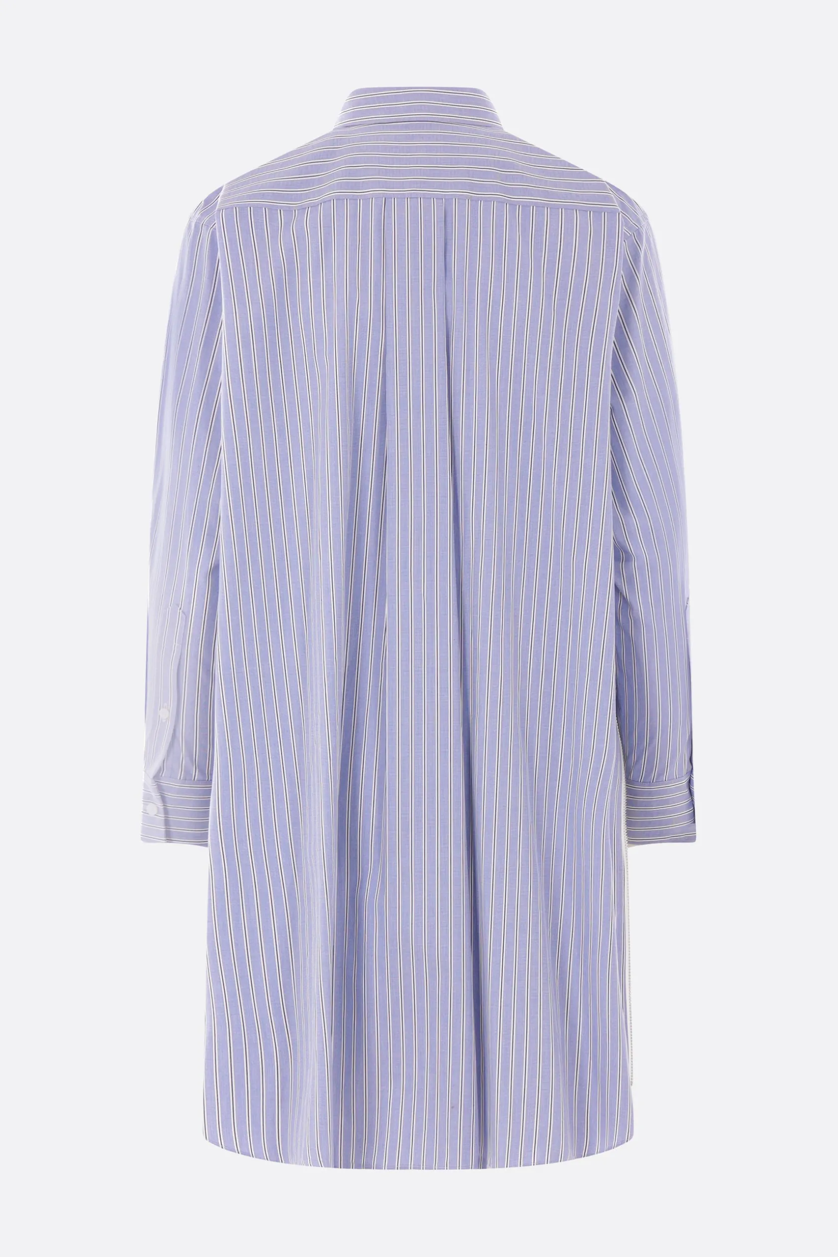 Abiti>SACAI miniabito in popeline a righe Blu