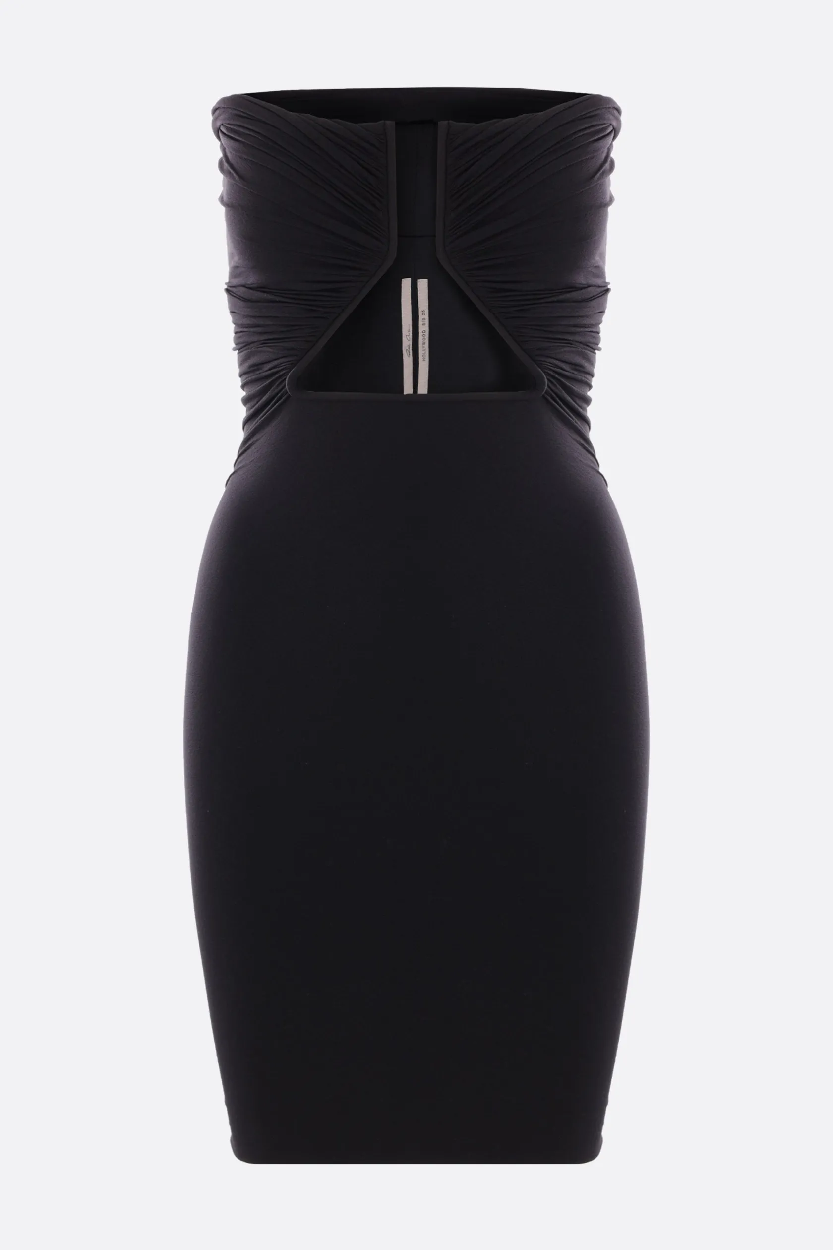Abiti>RICK OWENS miniabito Prong in jersey stretch Nero