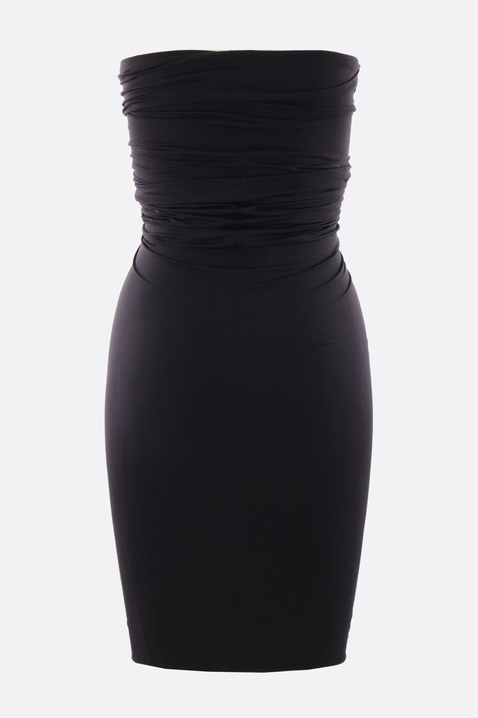 Abiti>RICK OWENS miniabito Prong in jersey stretch Nero