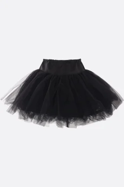 Gonne>SIMONE ROCHA minigonna in tulle e raso Nero