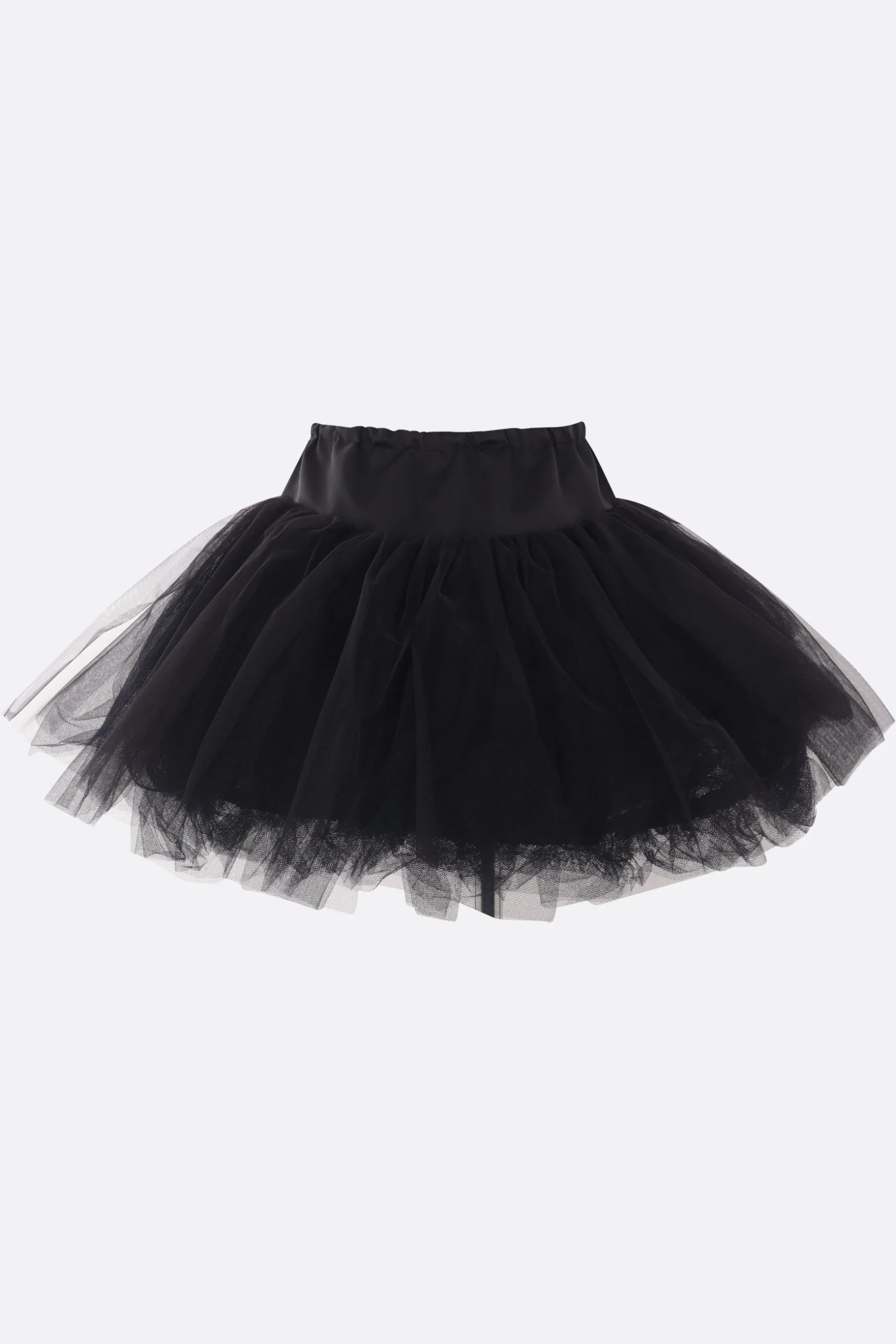 Gonne>SIMONE ROCHA minigonna in tulle e raso Nero