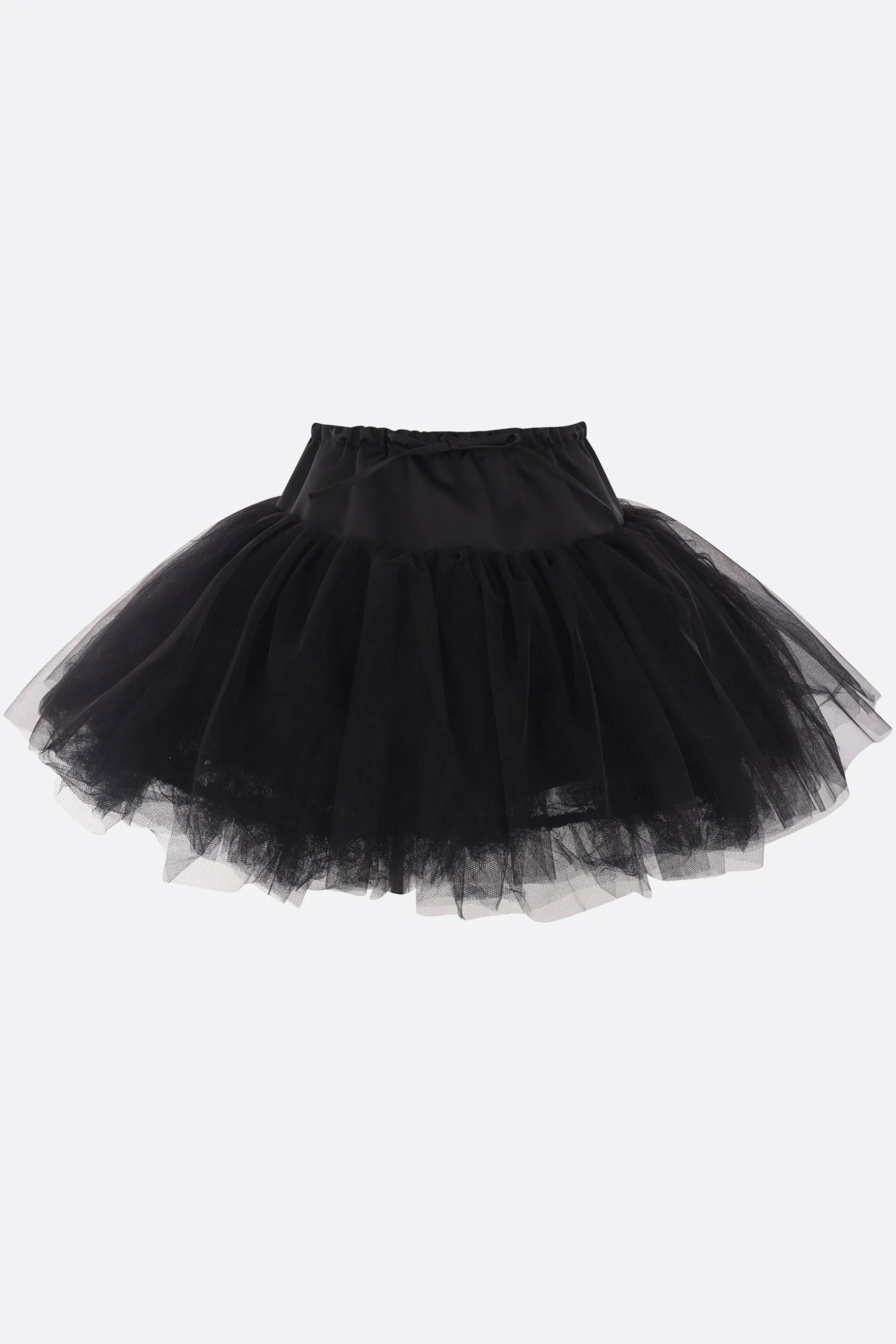 Gonne>SIMONE ROCHA minigonna in tulle e raso Nero