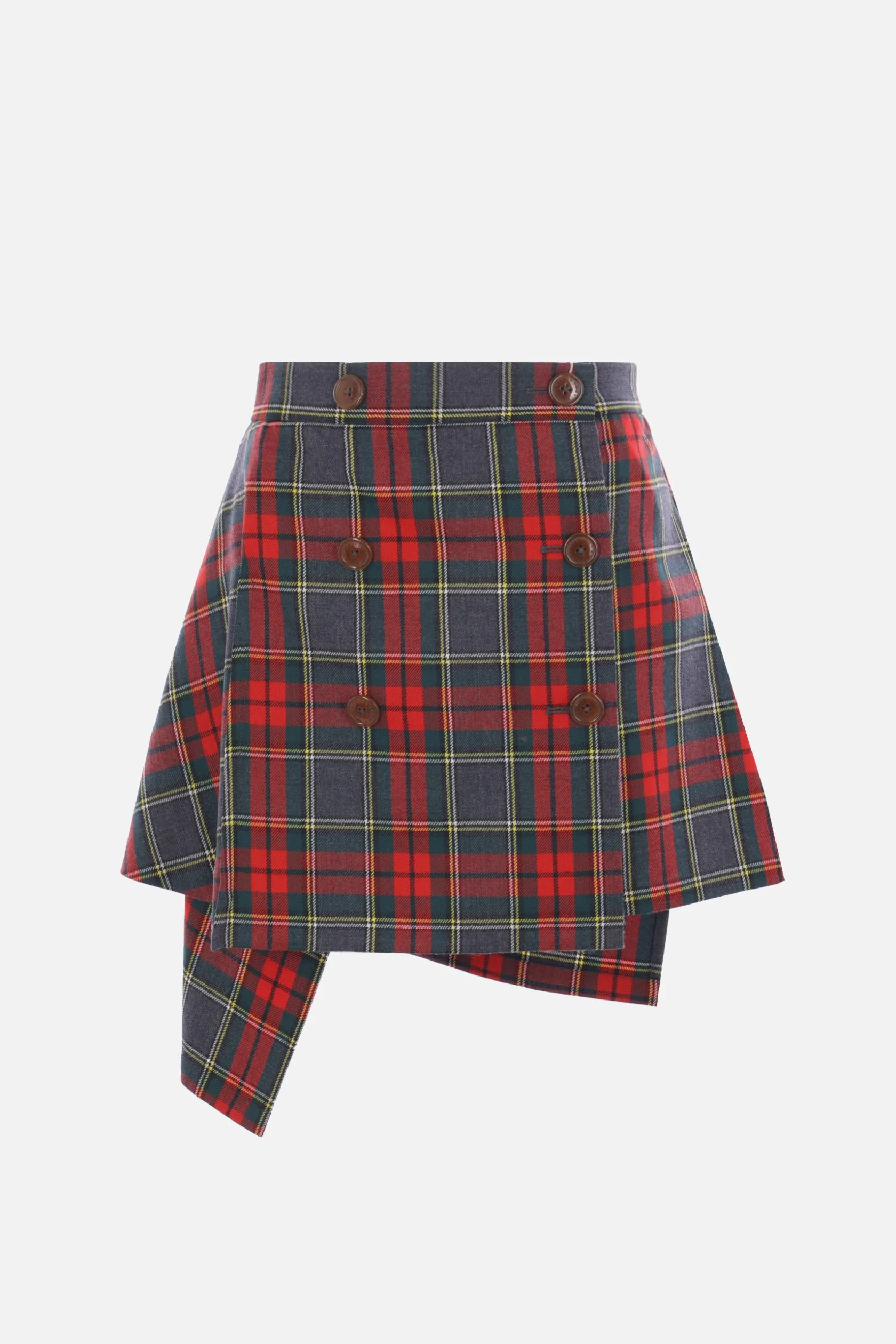 Gonne>VIVIENNE WESTWOOD minigonna kilt Marta in lana tartan Multicolor