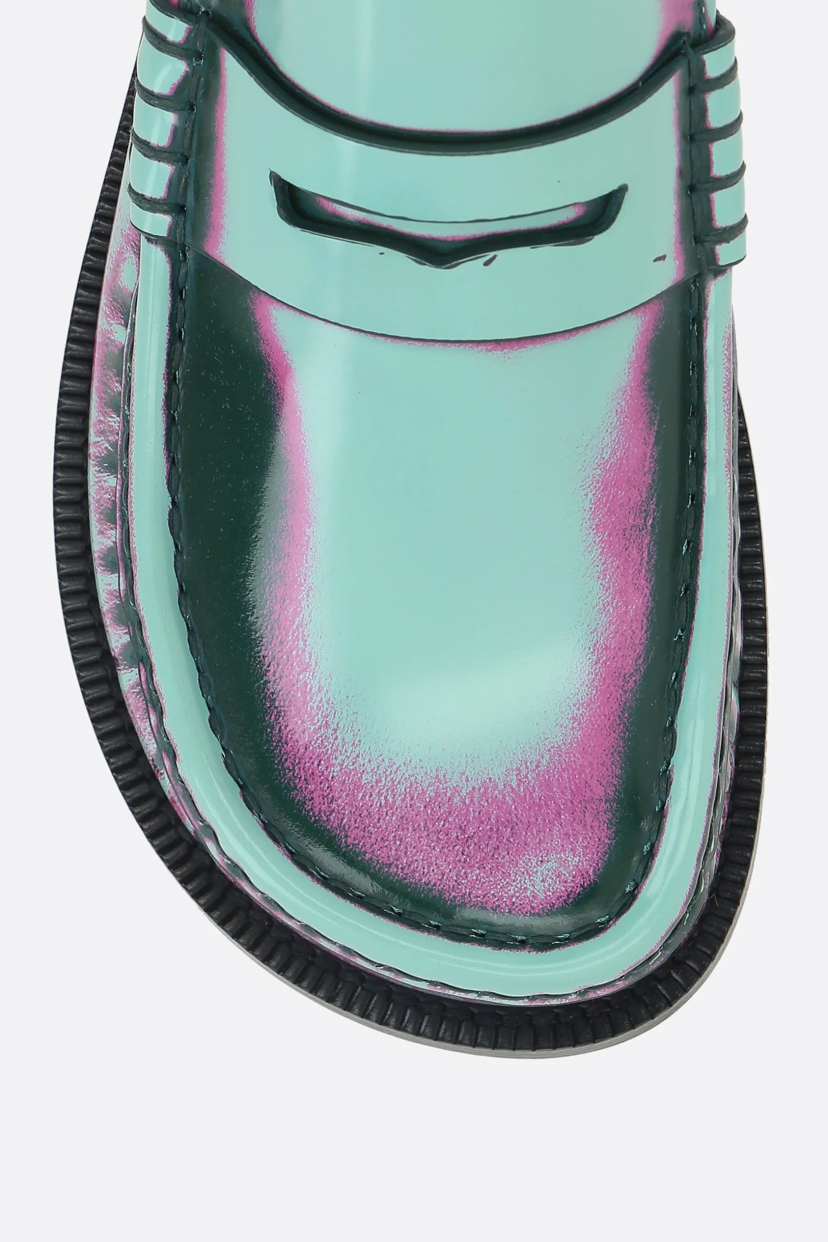 Scarpe Basse>LOEWE mocassino Campo in pelle spazzolata Multicolor