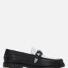 Mocassini E Slippers>TOGA VIRILIS mocassino in pelle liscia con fibbia Nero