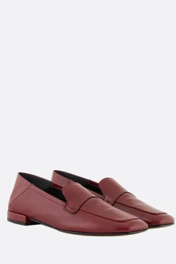 Scarpe Basse>GIORGIO ARMANI - 10 CORSO COMO mocassino in pelle liscia Rosso