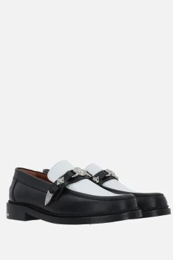 Mocassini E Slippers>TOGA VIRILIS mocassino in pelle liscia con fibbia Nero