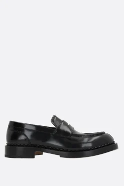Mocassini E Slippers>SANTONI X 10 CORSO COMO mocassino in pelle lucida Nero