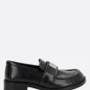 Scarpe Basse>ACNE STUDIOS mocassino in pelle spazzolata Nero