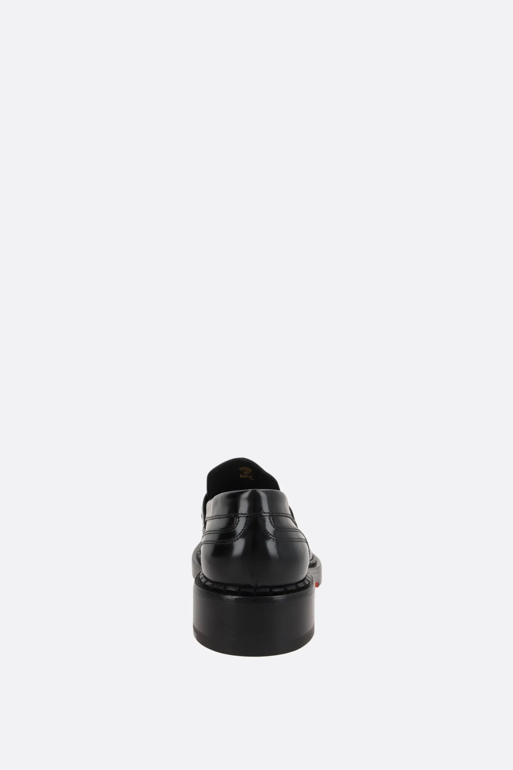 Scarpe Basse>SANTONI X 10 CORSO COMO mocassino penny in pelle spazzolata Nero