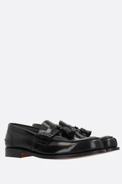 Mocassini E Slippers>CHURCH'S mocassino Tiverton in pelle Bookbinder fumé Nero
