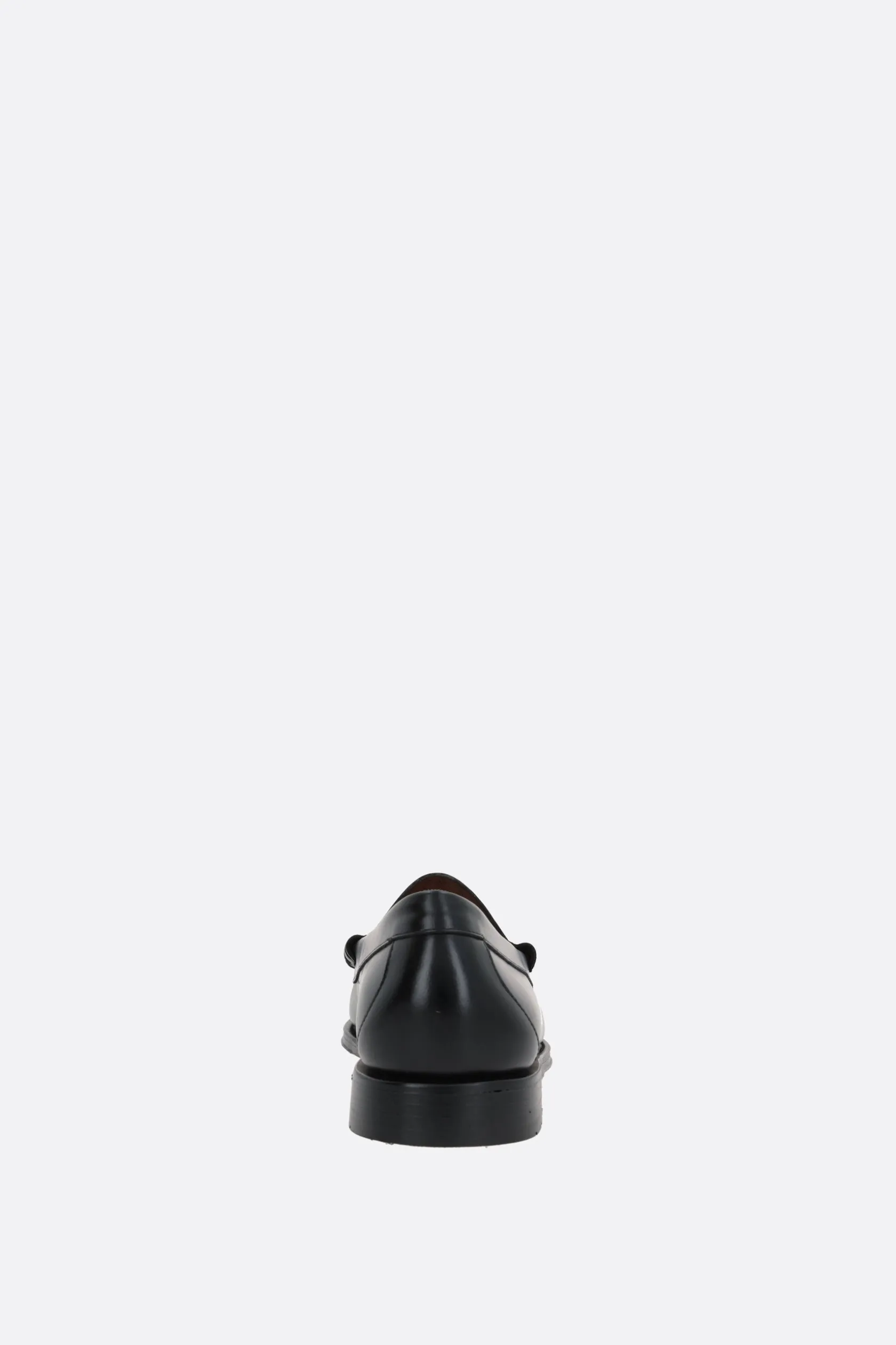 Mocassini E Slippers>G.H. BASS & CO mocassino Weejuns Larson in pelle spazzolata Nero