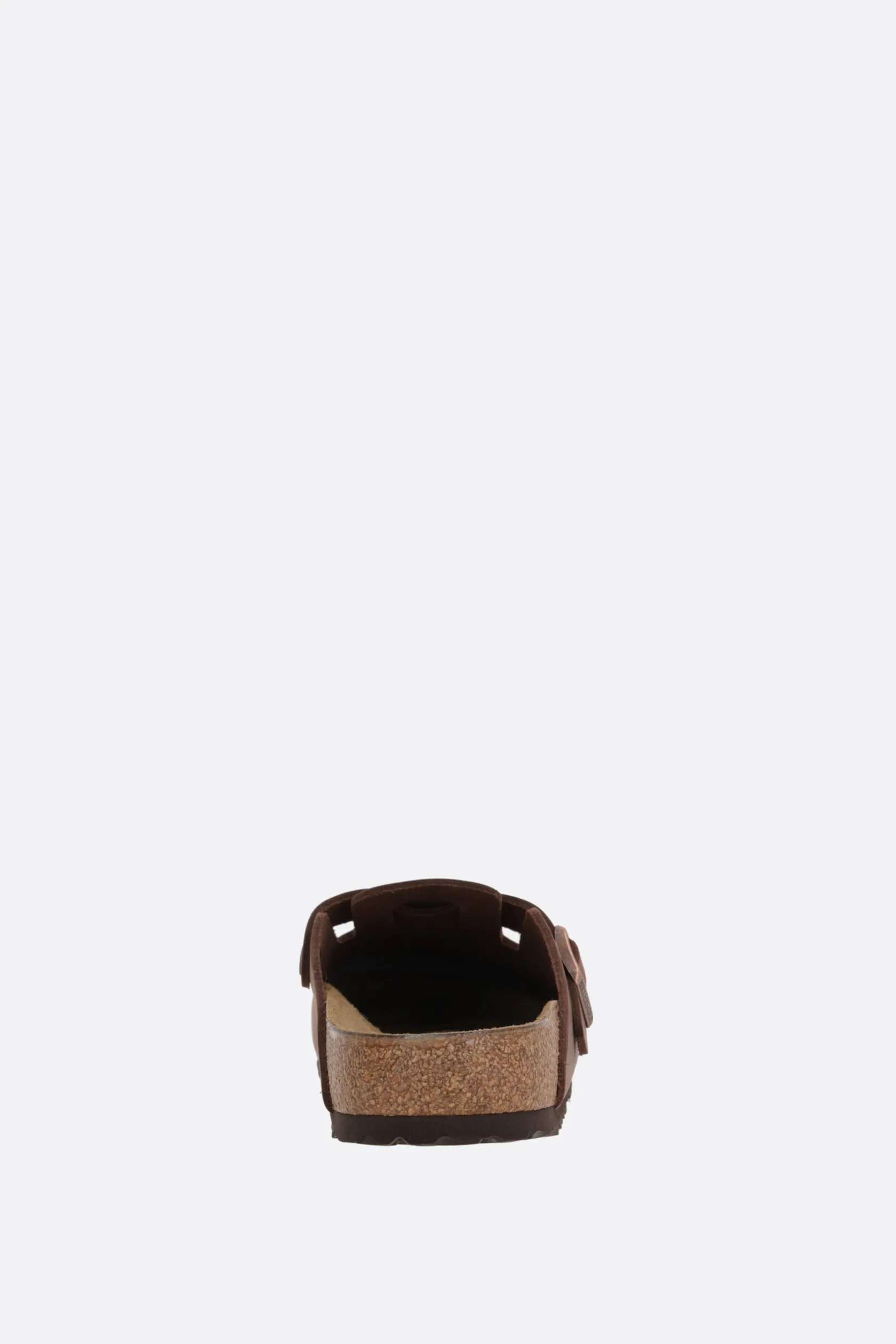 Sandali>BIRKENSTOCK mule flat Boston BS in nubuck (Narrow Fit) Marrone