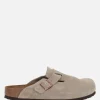 Mocassini E Slippers>BIRKENSTOCK mule flat Boston BS in suede (Narrow Fit) Neutro