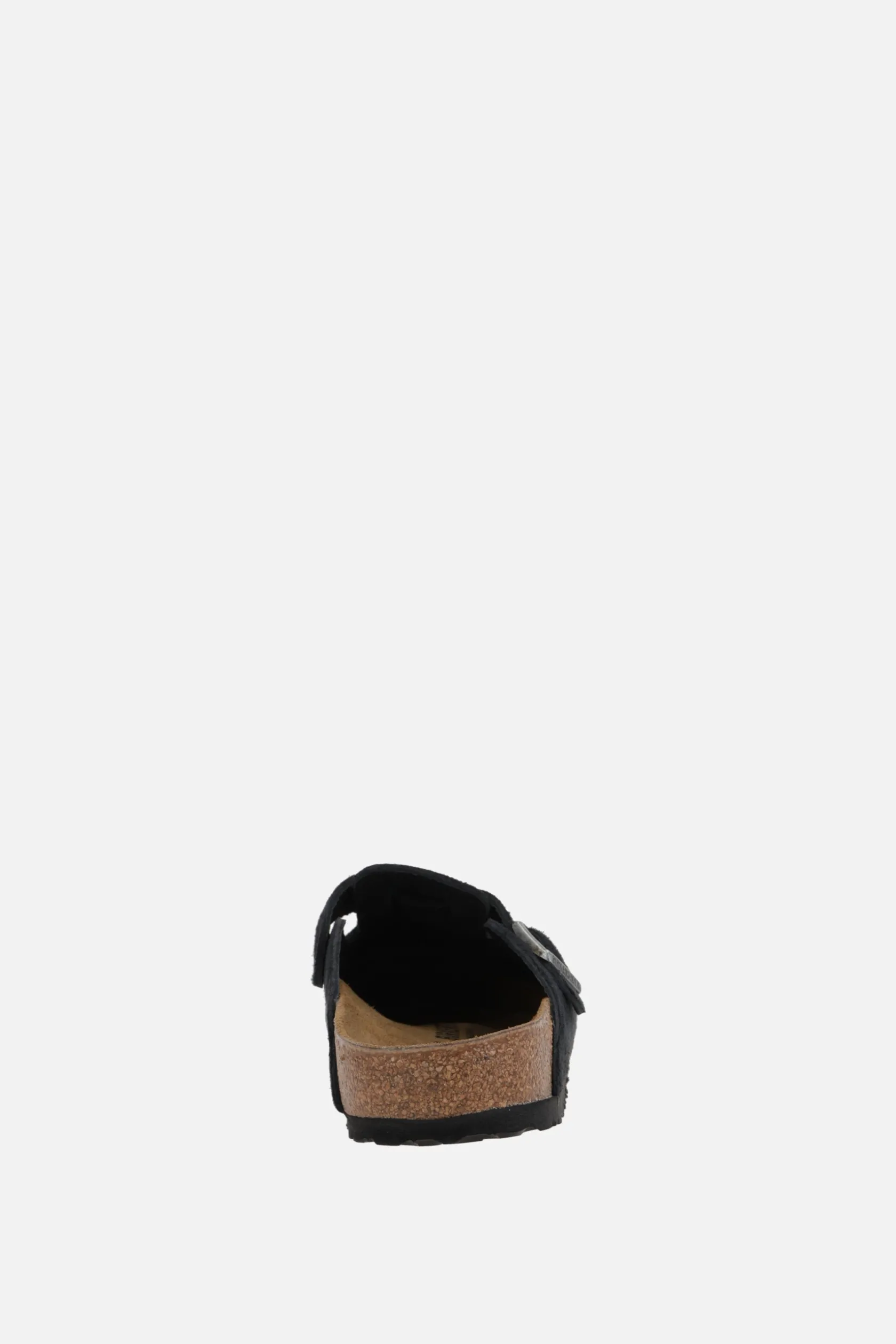 Mocassini E Slippers>BIRKENSTOCK mule flat Boston BS in suede (Narrow Fit) Nero