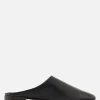 Décolletés E Slingbacks>GIORGIO ARMANI - 10 CORSO COMO mule flat in pelle liscia Nero