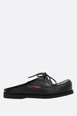 Décolletés E Slingbacks>PHILEO mule flat x TBS in pelle liscia Nero