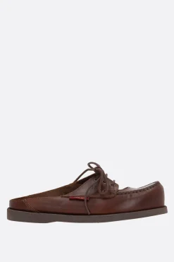Décolletés E Slingbacks>PHILEO mule flat x TBS in pelle liscia Marrone