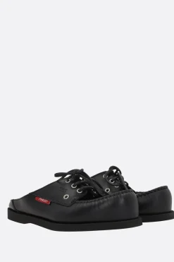 Décolletés E Slingbacks>PHILEO mule flat x TBS in pelle liscia Nero