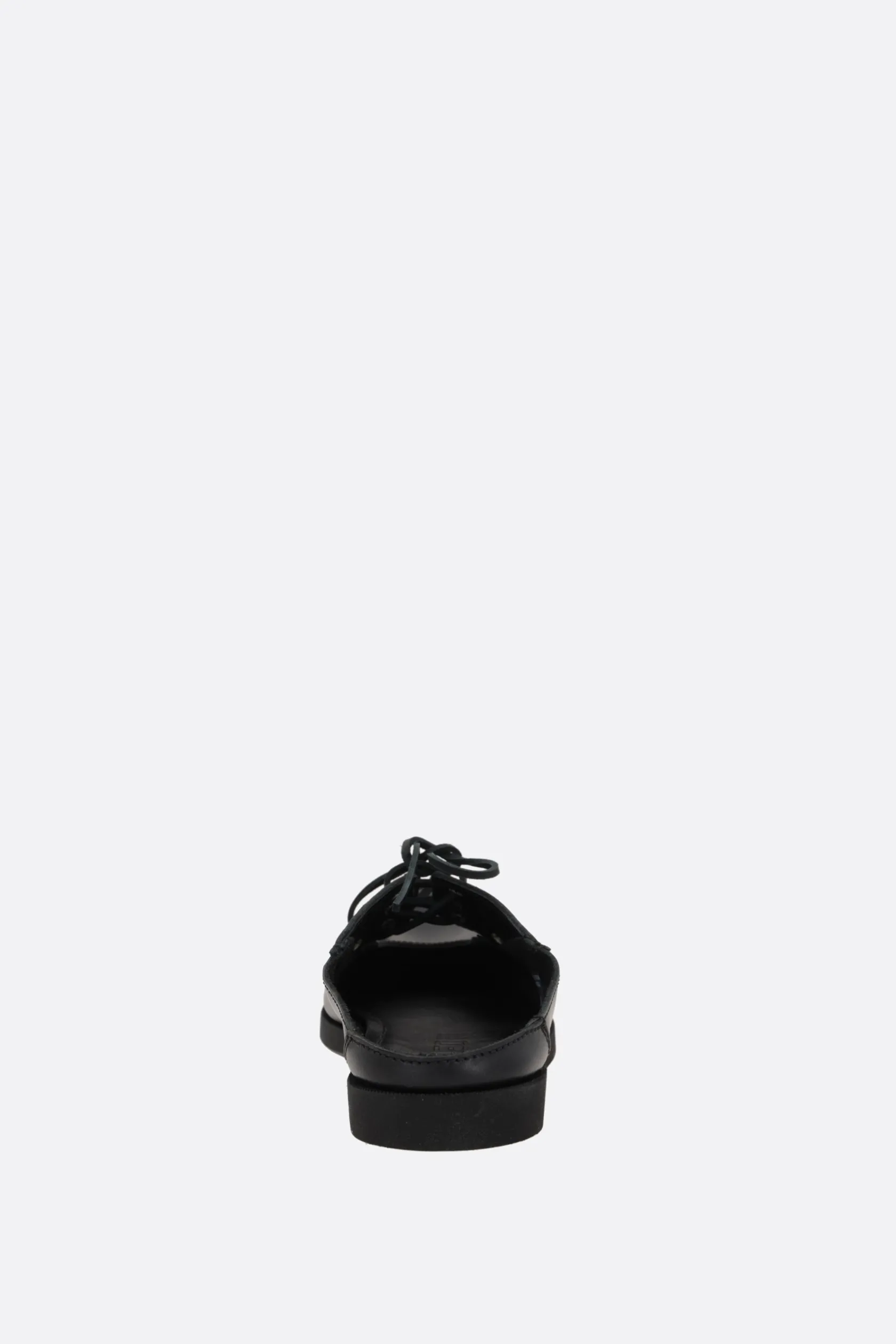 Décolletés E Slingbacks>PHILEO mule flat x TBS in pelle liscia Nero