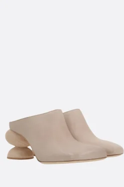 Décolletés E Slingbacks>UMA WANG mule in pelle liscia Neutro