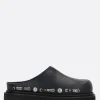 Mocassini E Slippers>TOGA VIRILIS mule in pelle liscia con occhielli Nero