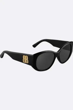Accessori Da Indossare>BALENCIAGA occhiale da sole Nano Round in acetato Nero